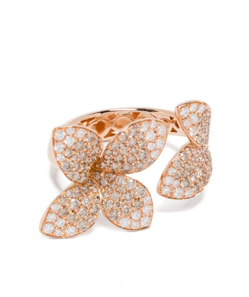 18K rose gold Giardini Segreti diamond ring